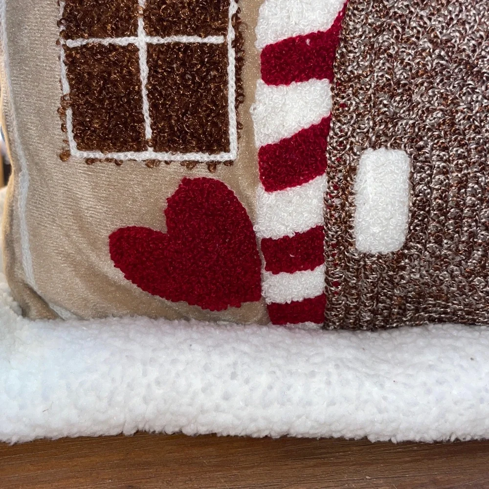 Tommy Bahama Festive Gingerbread House Pillow